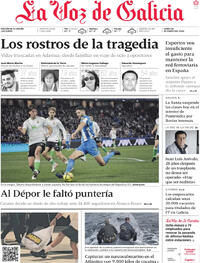 Portada La Voz de Galicia 2026-01-26