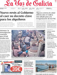 Portada La Voz de Galicia 2026-04-29