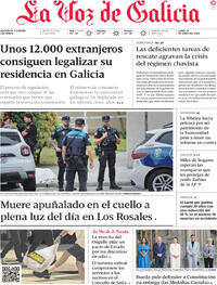 Portada La Voz de Galicia 2026-06-29