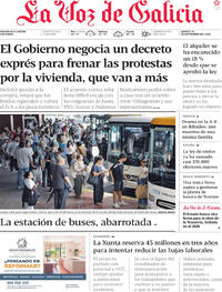 Portada La Voz de Galicia 2026-09-29