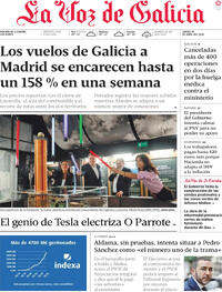 Portada La Voz de Galicia 2026-04-30