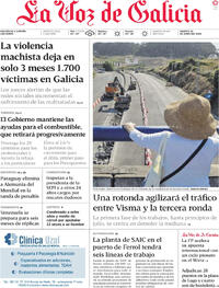 Portada La Voz de Galicia 2026-06-30