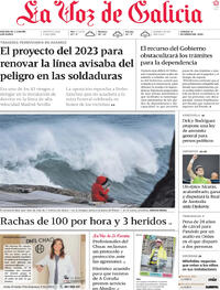Portada La Voz de Galicia 2026-01-31