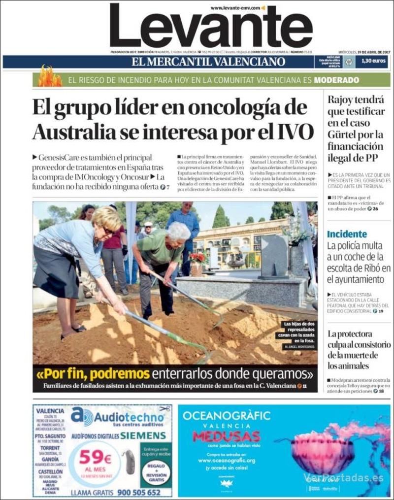 Portada Faro de Vigo 2017-04-19