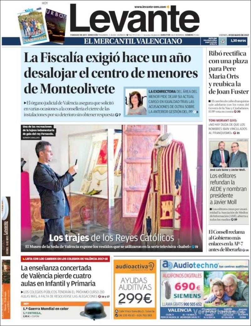 Portada Faro de Vigo 2017-05-19