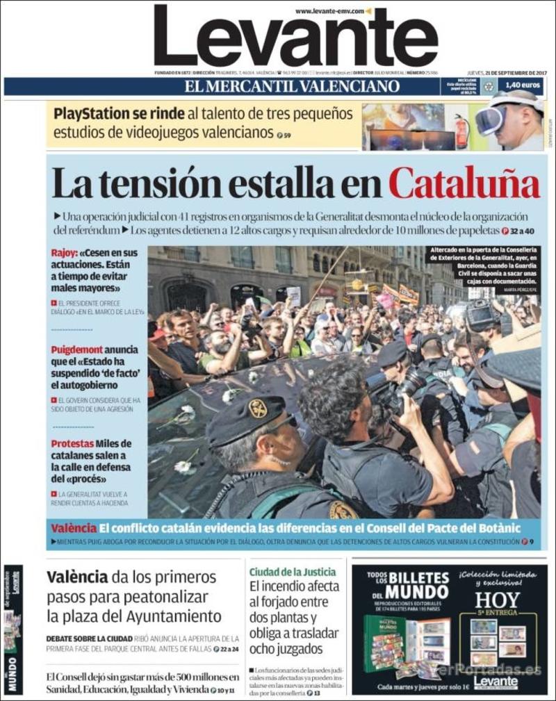 Portada Faro de Vigo 2017-09-21