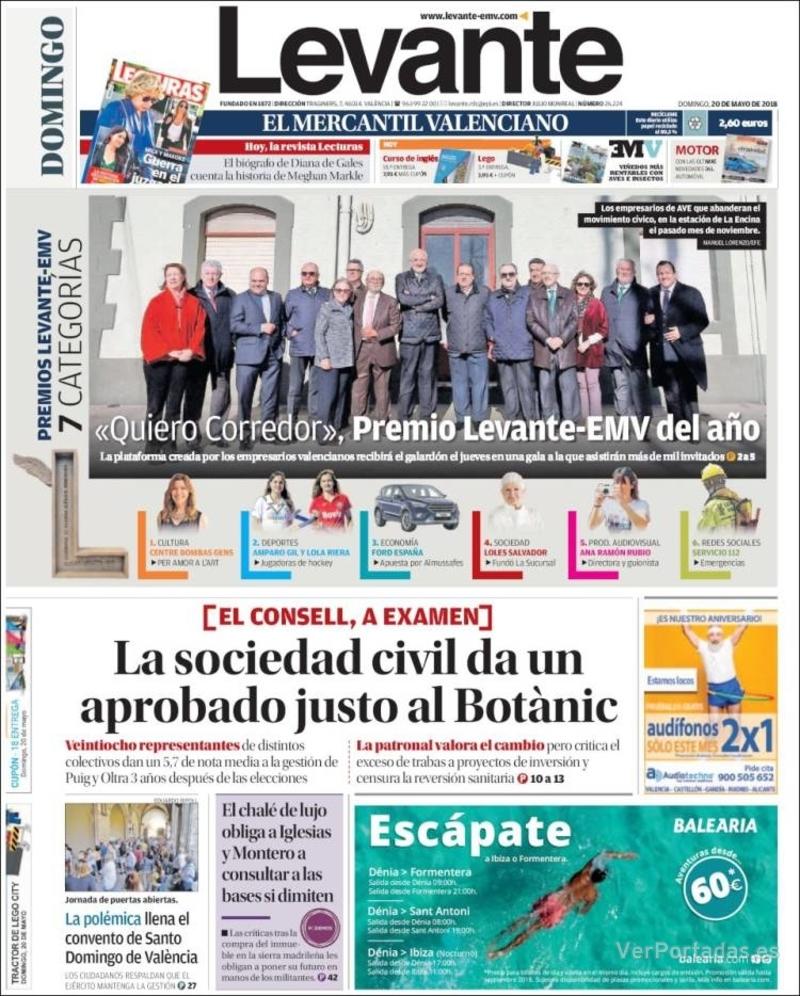 Portada Faro de Vigo 2018-05-20