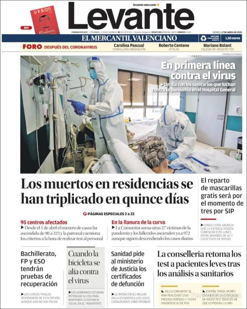 Portada Faro de Vigo 2020-04-17