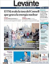 Portada Levante 2020-02-24