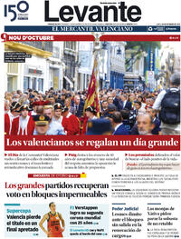 Portada Levante 2022-10-10