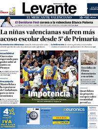 Portada Levante 2023-02-03