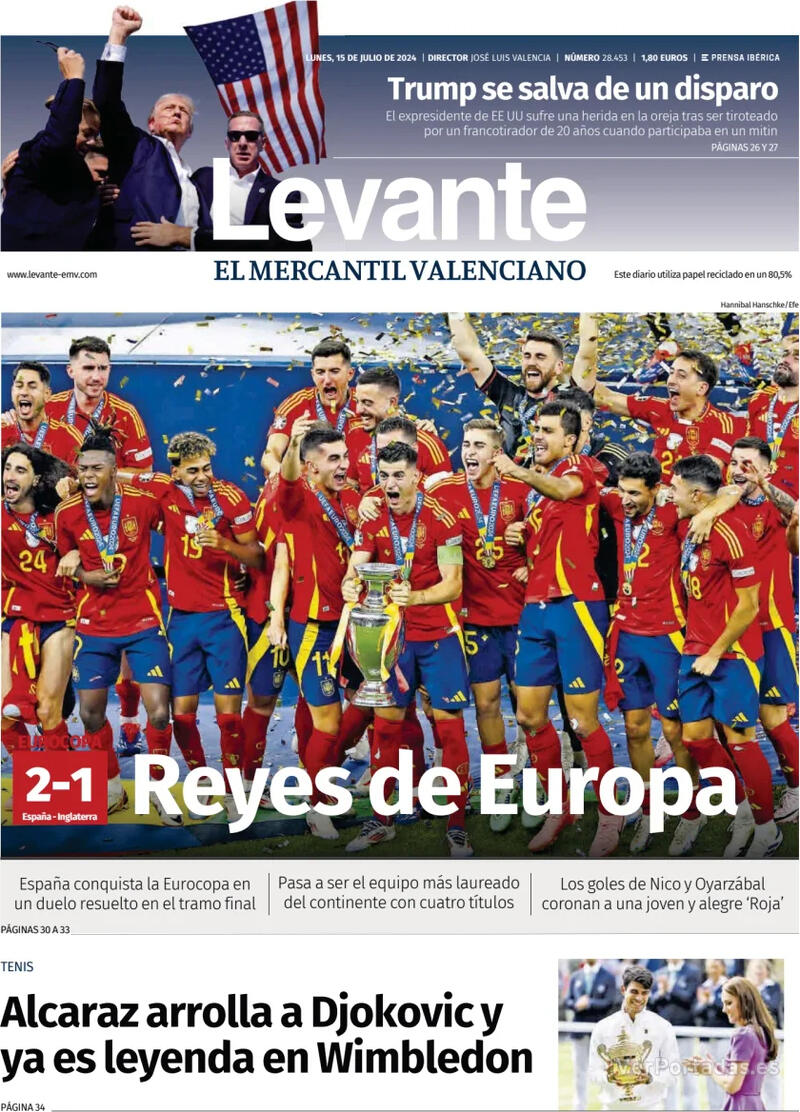 Portada Faro de Vigo 2024-07-15
