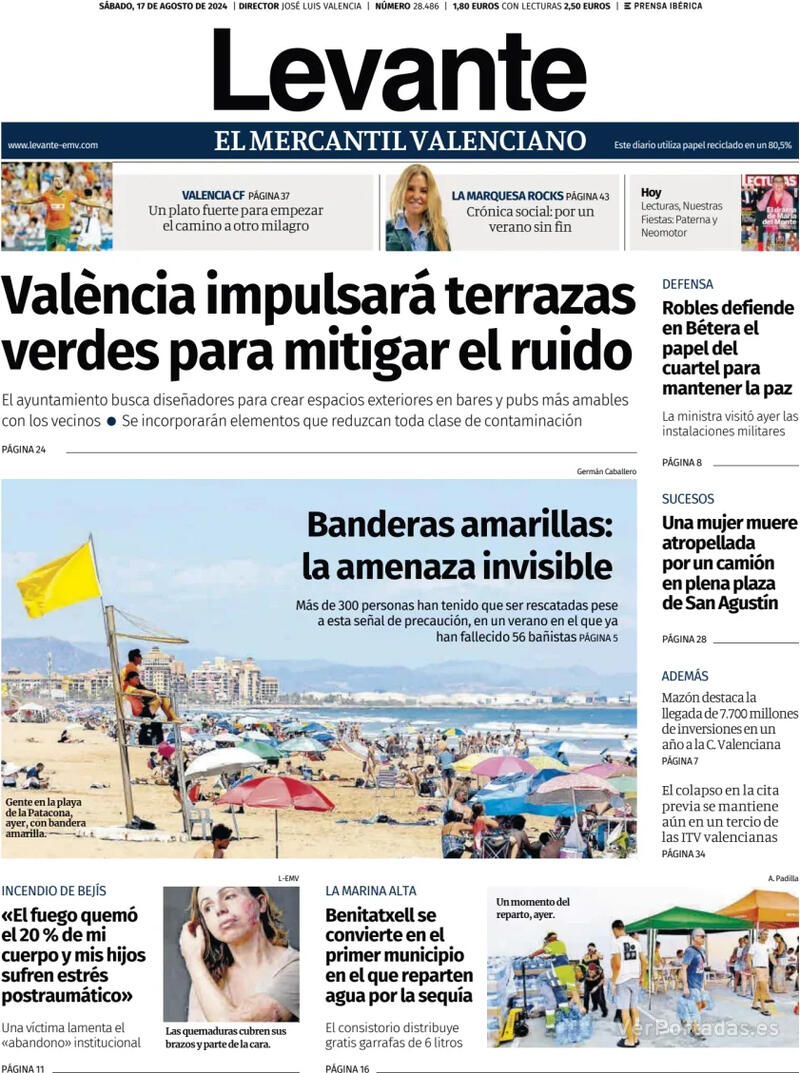 Portada Faro de Vigo 2024-08-17