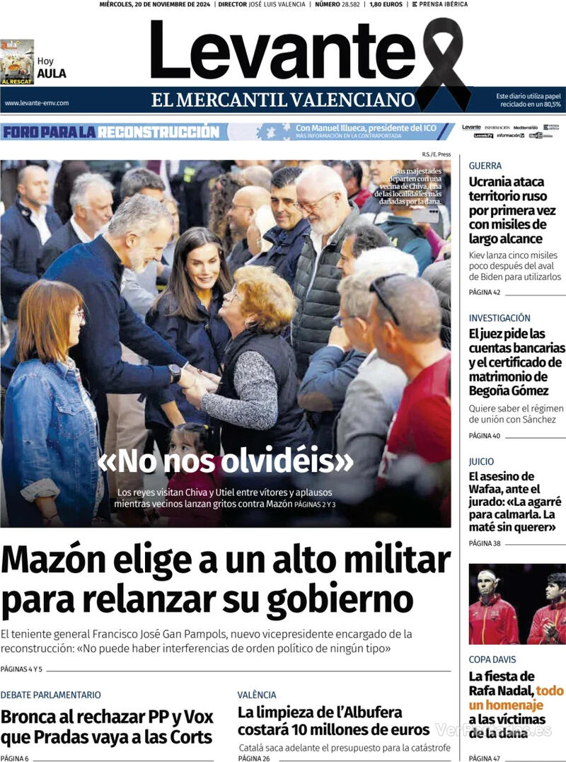 Portada Faro de Vigo 2024-11-20
