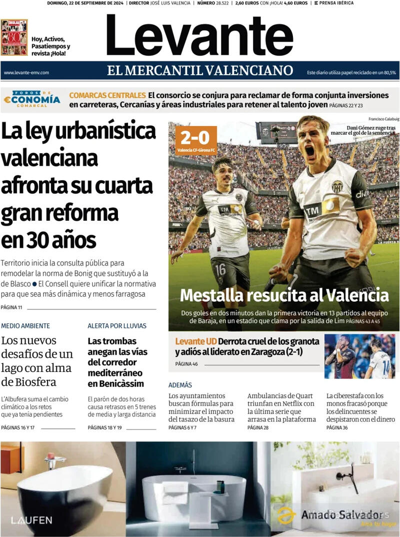 Portada Faro de Vigo 2024-09-22