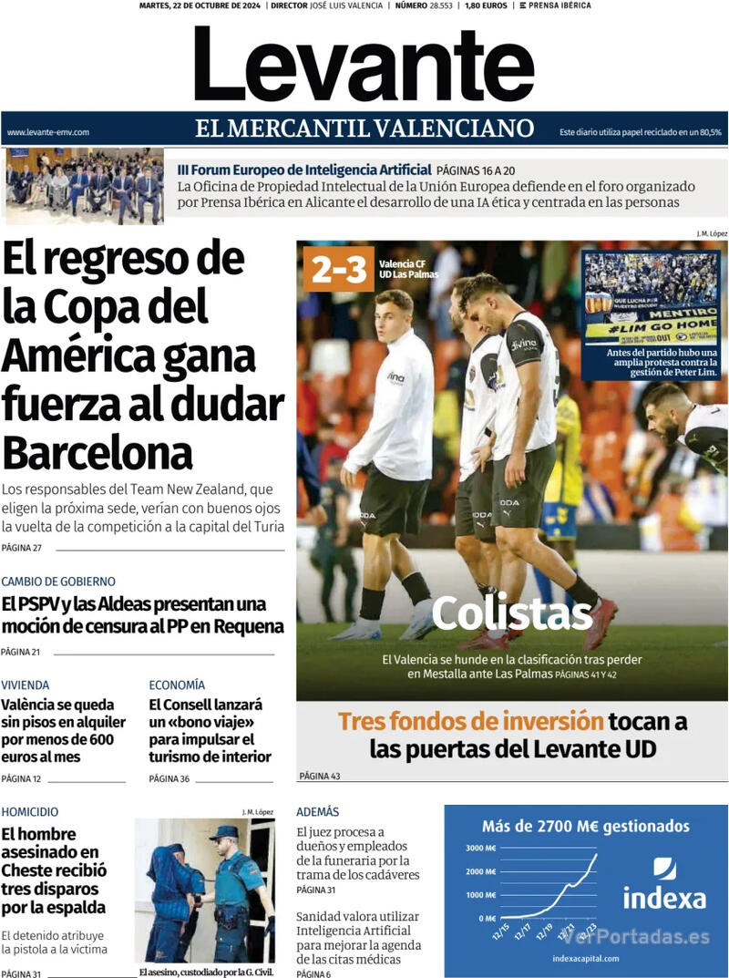 Portada Faro de Vigo 2024-10-22
