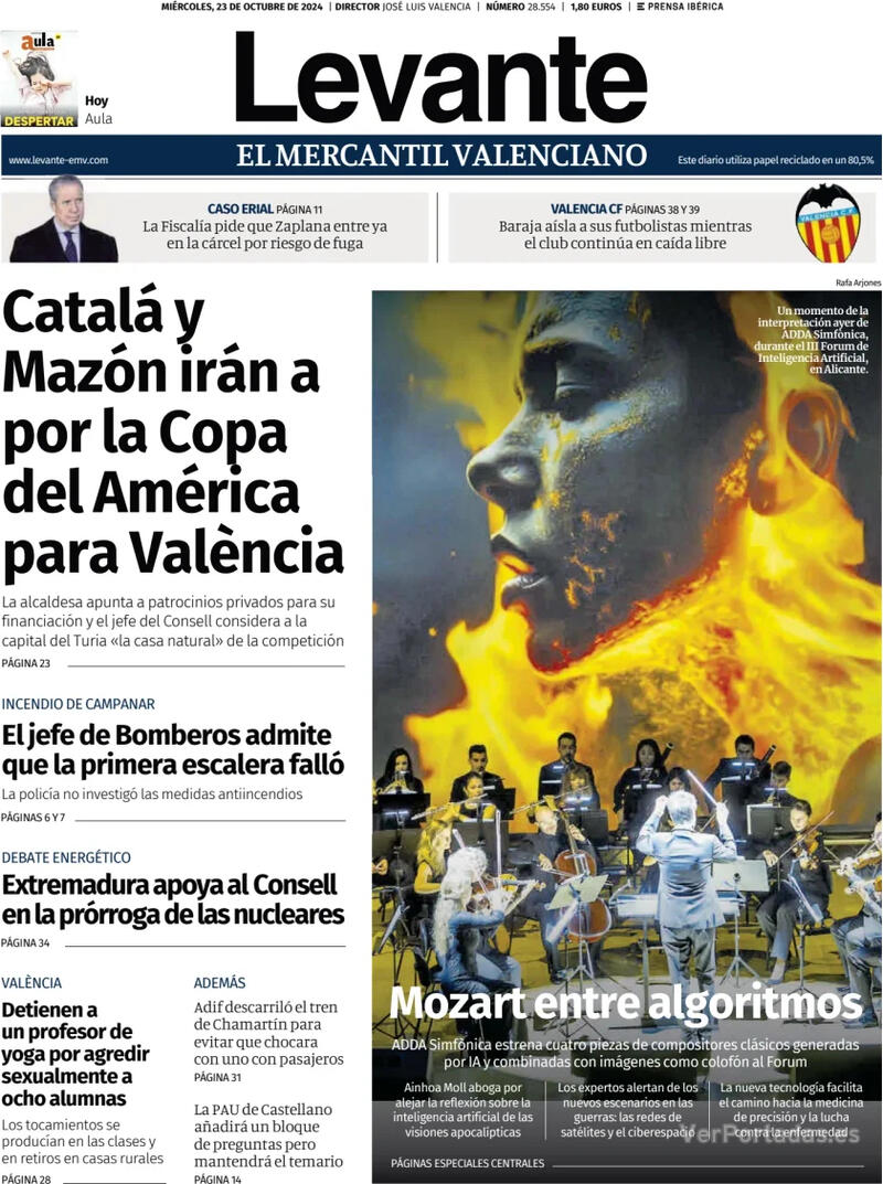 Portada Faro de Vigo 2024-10-23