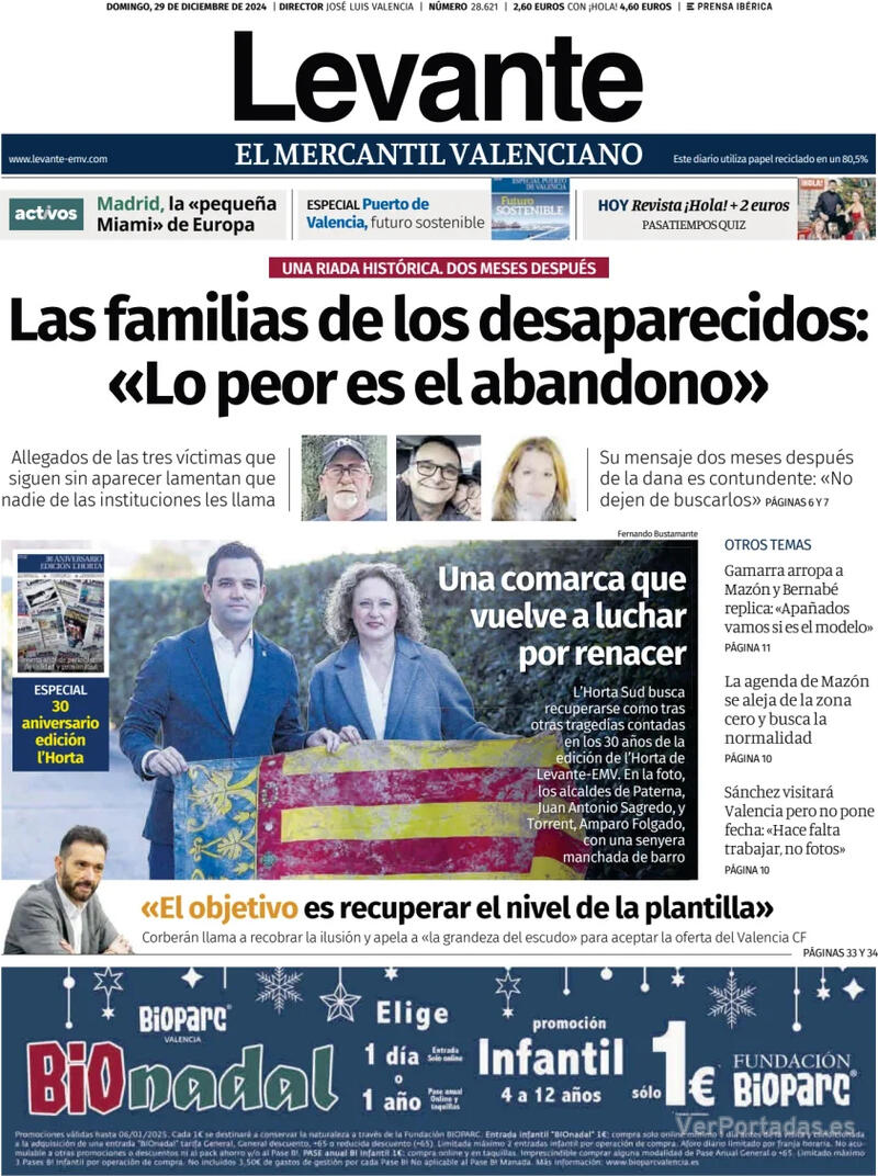 Portada Faro de Vigo 2024-12-29