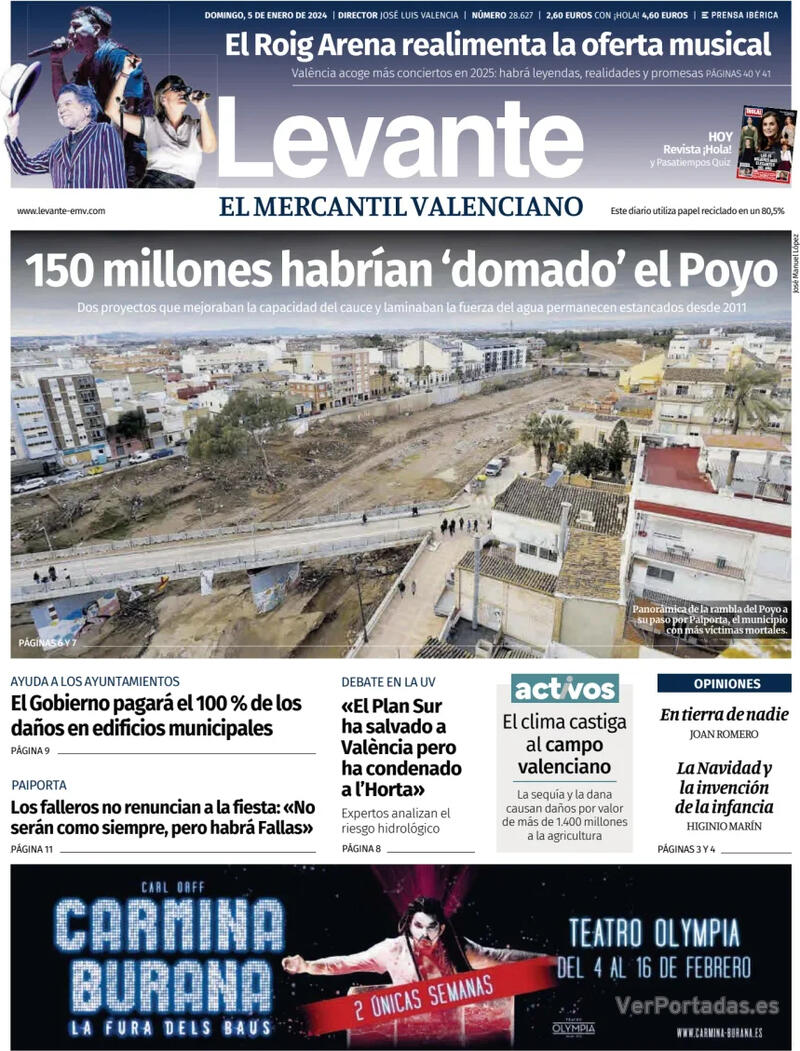 Portada Faro de Vigo 2025-01-05