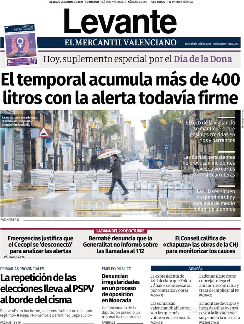 Portada Faro de Vigo 2025-03-06