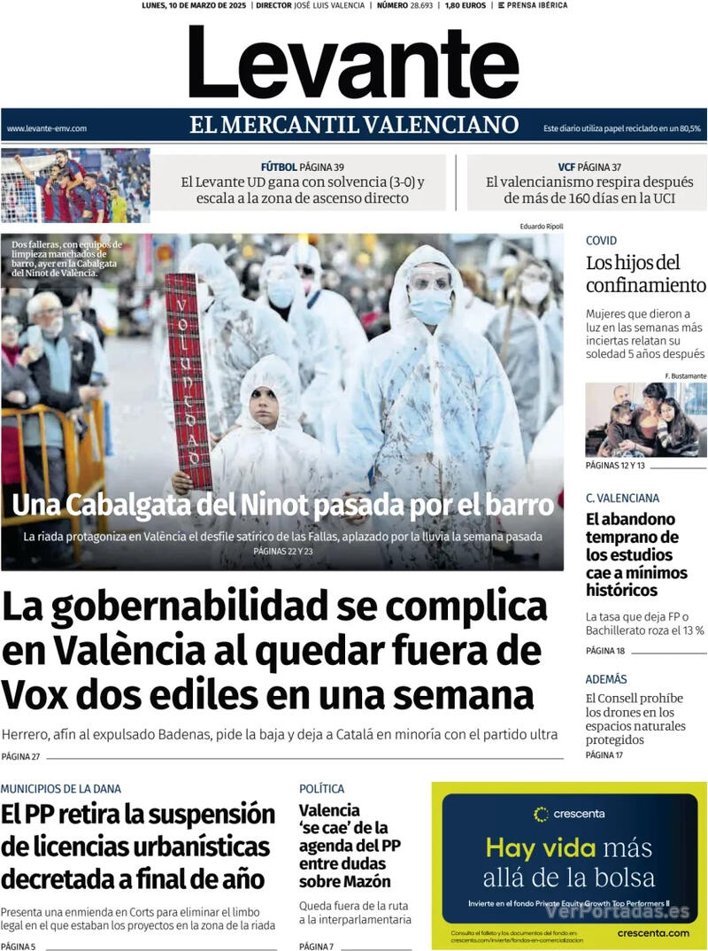 Portada Faro de Vigo 2025-03-10