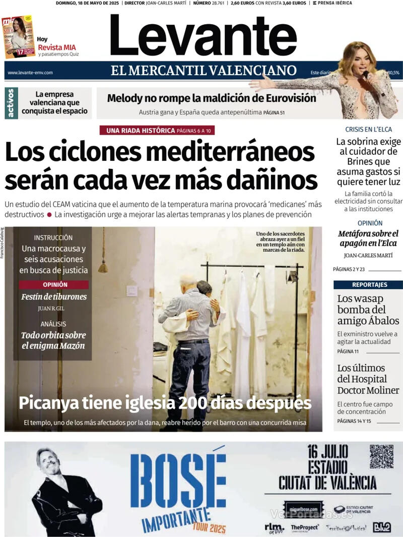 Portada Faro de Vigo 2025-05-18