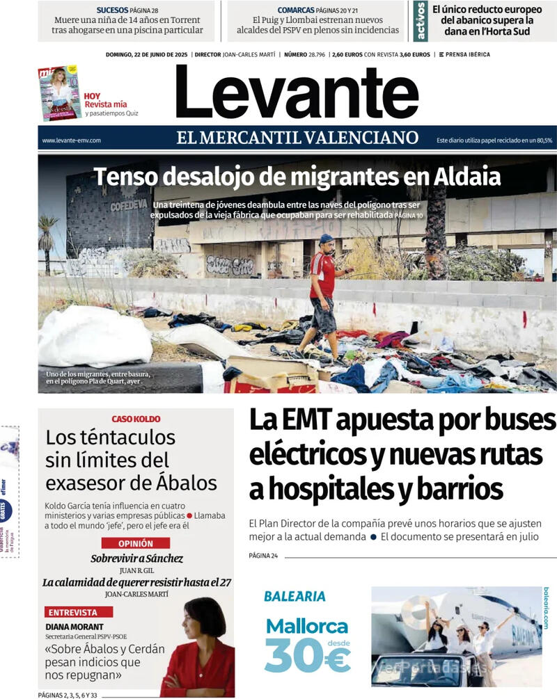 Portada Faro de Vigo 2025-06-22