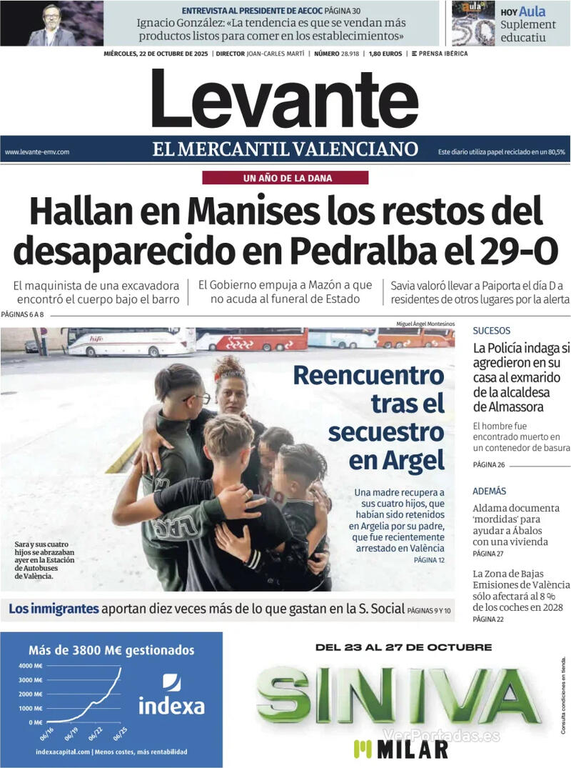 Portada Faro de Vigo 2025-10-22