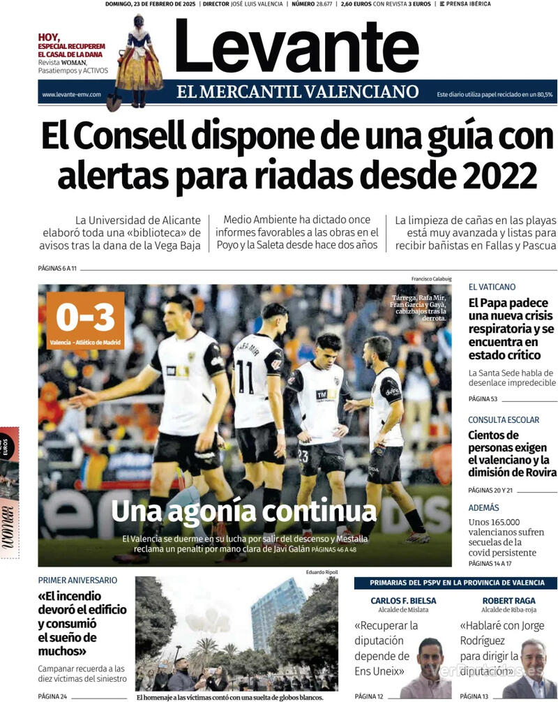 Portada Faro de Vigo 2025-02-23