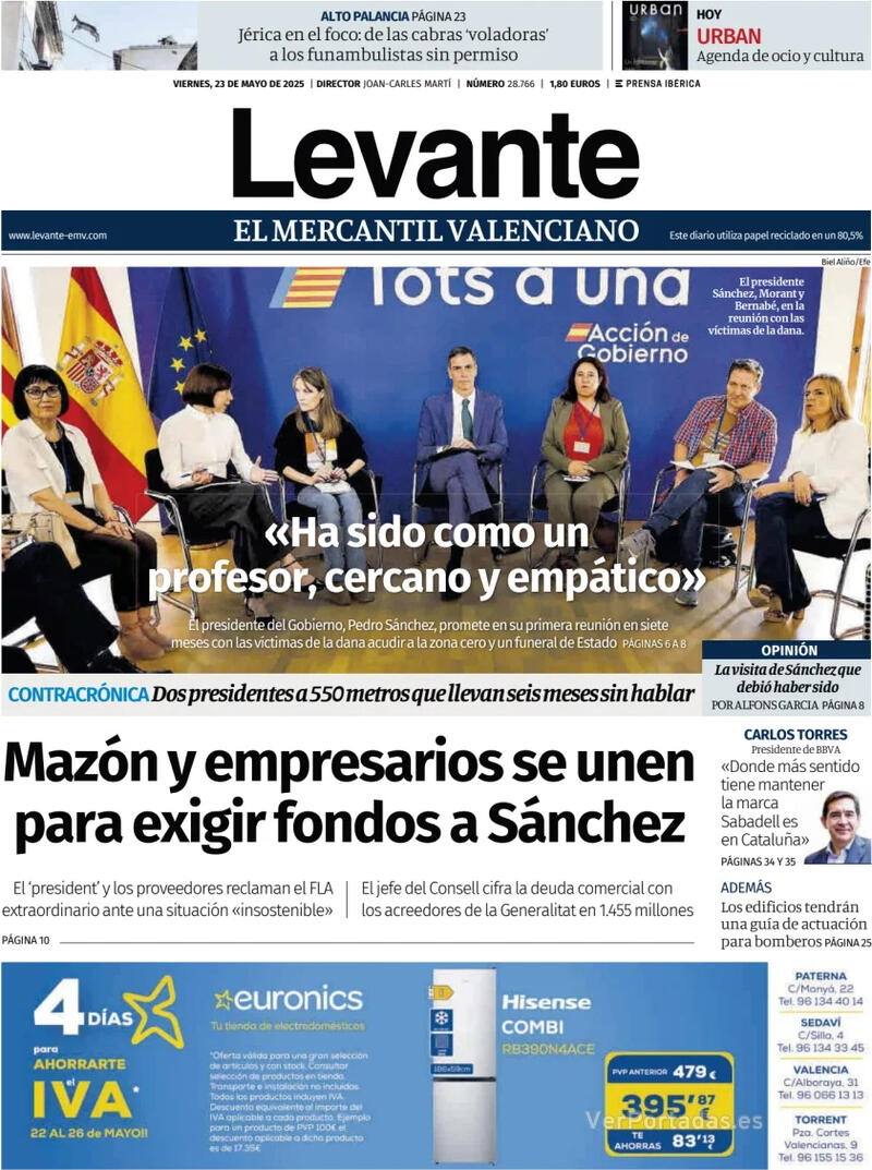 Portada Faro de Vigo 2025-05-23