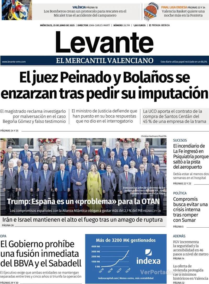 Portada Faro de Vigo 2025-06-25