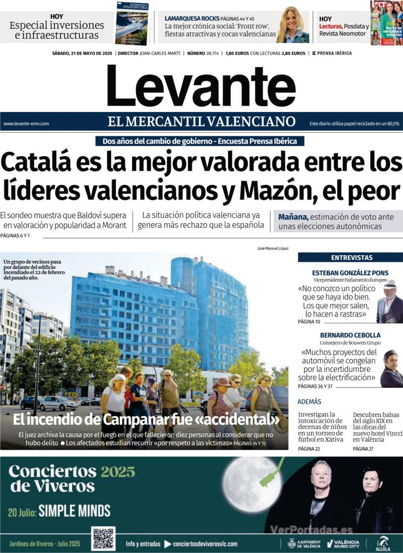 Portada Faro de Vigo 2025-05-31