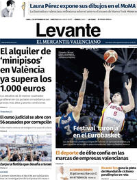 Portada Levante 2025-09-01
