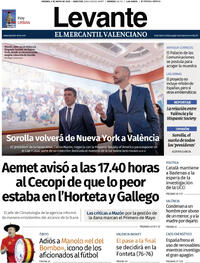 Portada periódico Levante