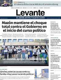 Portada Levante 2025-09-02