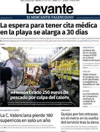 Portada periódico Levante
