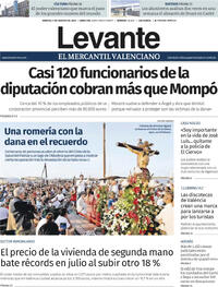 Portada periódico Levante