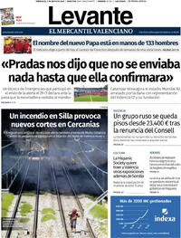 Portada periódico Levante