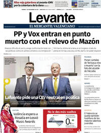 Portada Levante 2025-11-07