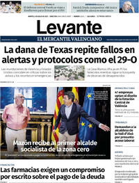Portada periódico Levante