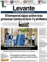 Portada Levante 2025-10-11