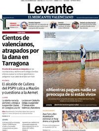 Portada Levante 2025-10-13