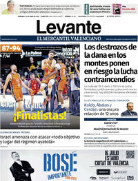 Portada periódico Levante
