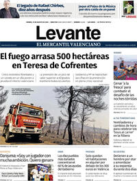 Portada Levante 2025-08-15