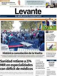 Portada Levante 2025-09-15