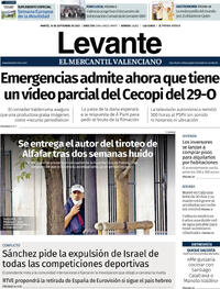 Portada Levante 2025-09-16
