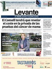 Portada Levante 2025-10-18