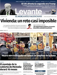 Portada Levante 2025-01-19