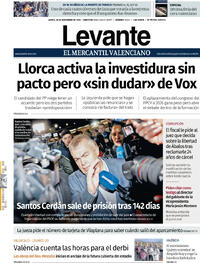 Portada Levante 2025-11-20