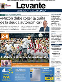 Portada Levante 2025-09-21